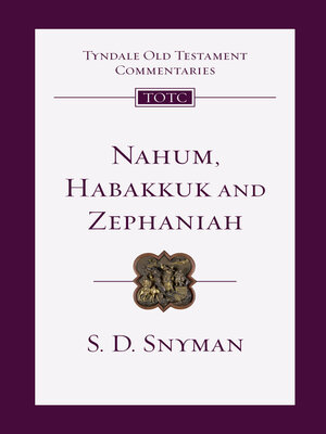 cover image of Nahum, Habakkuk and Zephaniah: an Introduction and Commentary